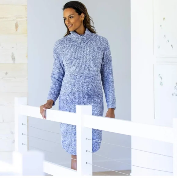 NWT Softies Marshmallow Slouch Turtleneck LoungerSize S|M In Navy - Picture 5 of 6